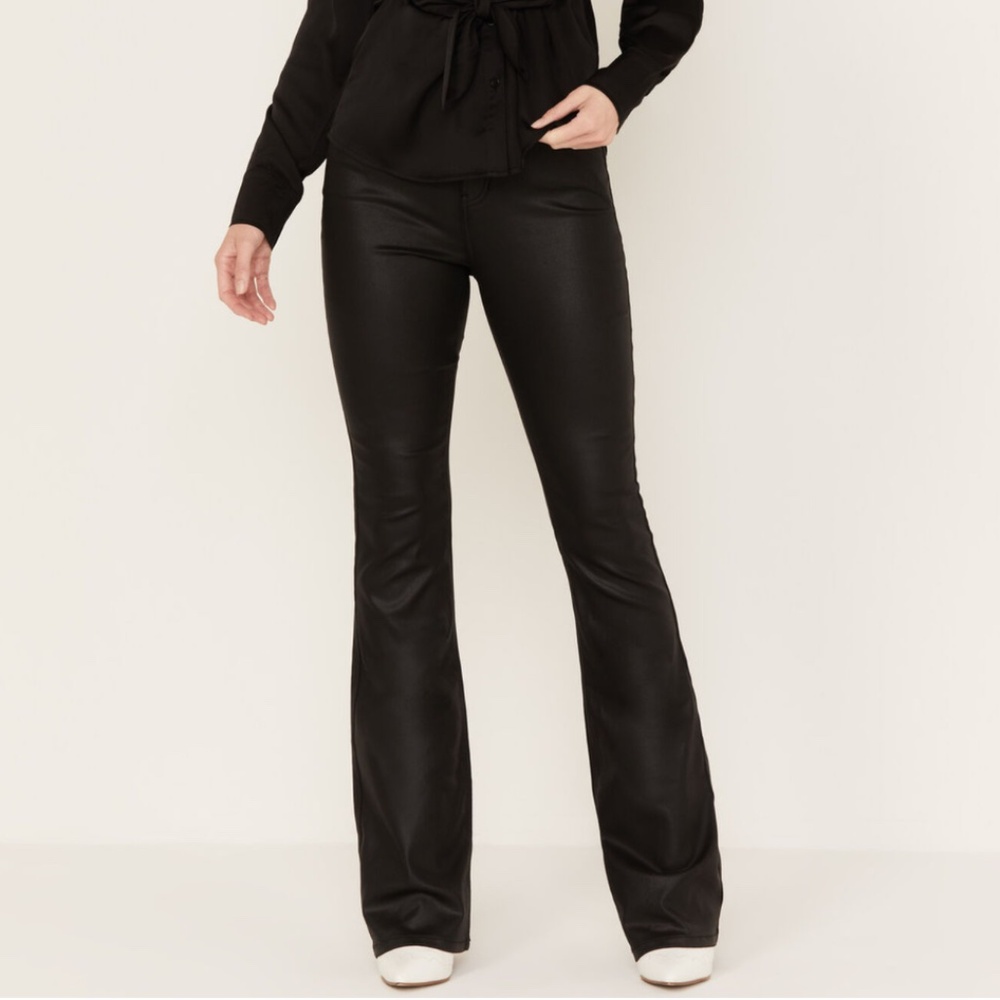 IDYLLWIND WOMEN'S JAYME COATED HIGH RISIN BOOTCUT JEANS